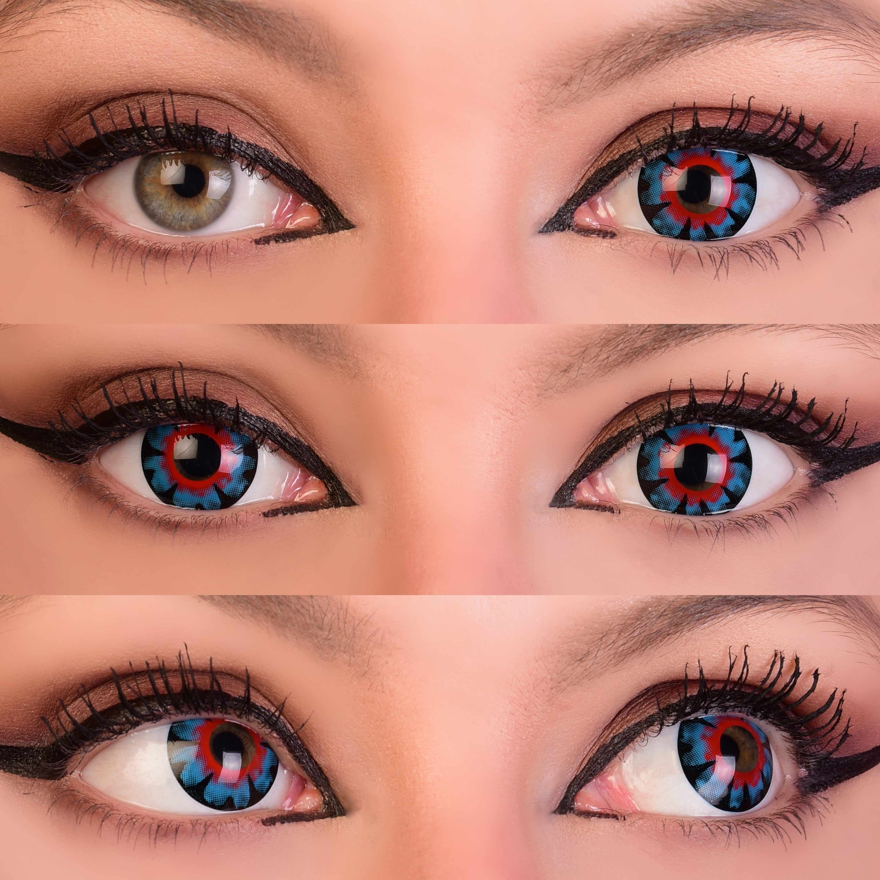 Primal Supernatural lentilles bleues cosplay Halloween