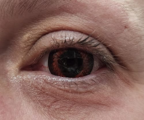 Primal Reptilian lentilles rouge mini-scléra 15,2 mm