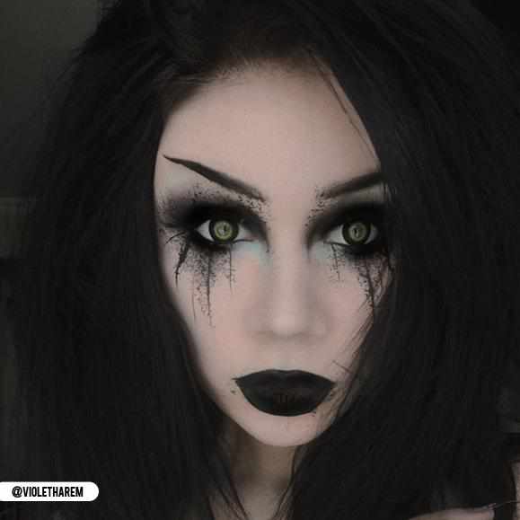 PRIMAL Storm lentilles de contact cosplay noir jaune