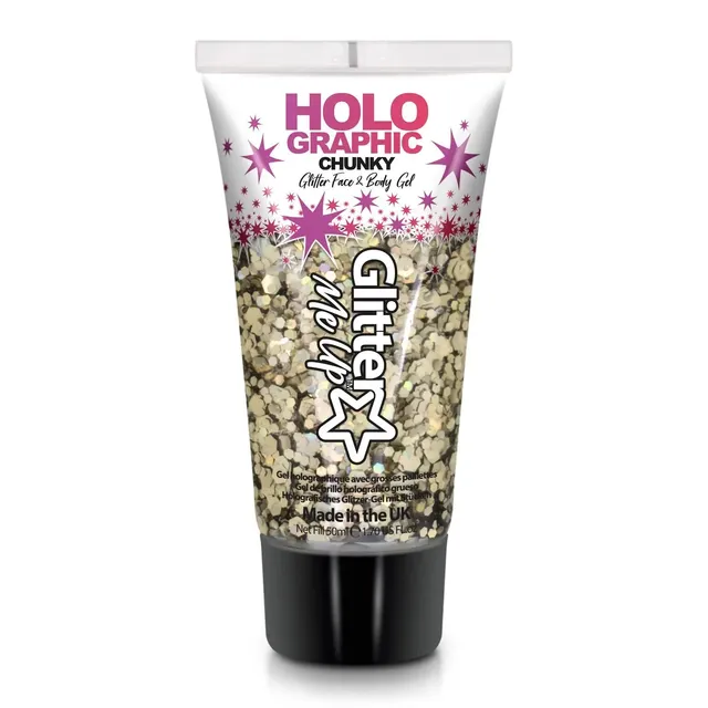 Glitter Me Up Golden Girl gel paillettes holographique visage 50 ml