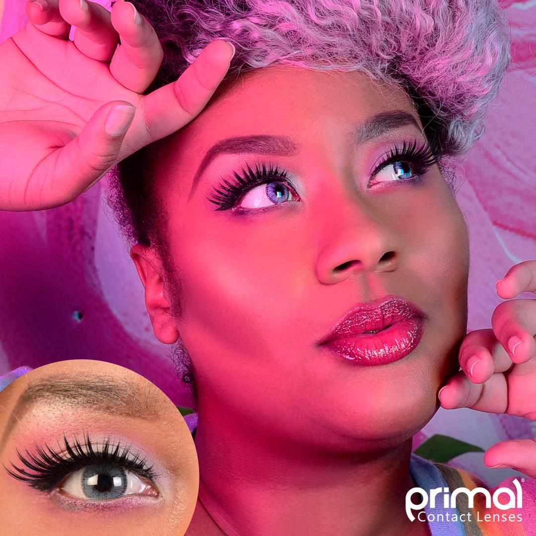 PRIMAL Charm Sapphire lentilles bleu clair lumineux