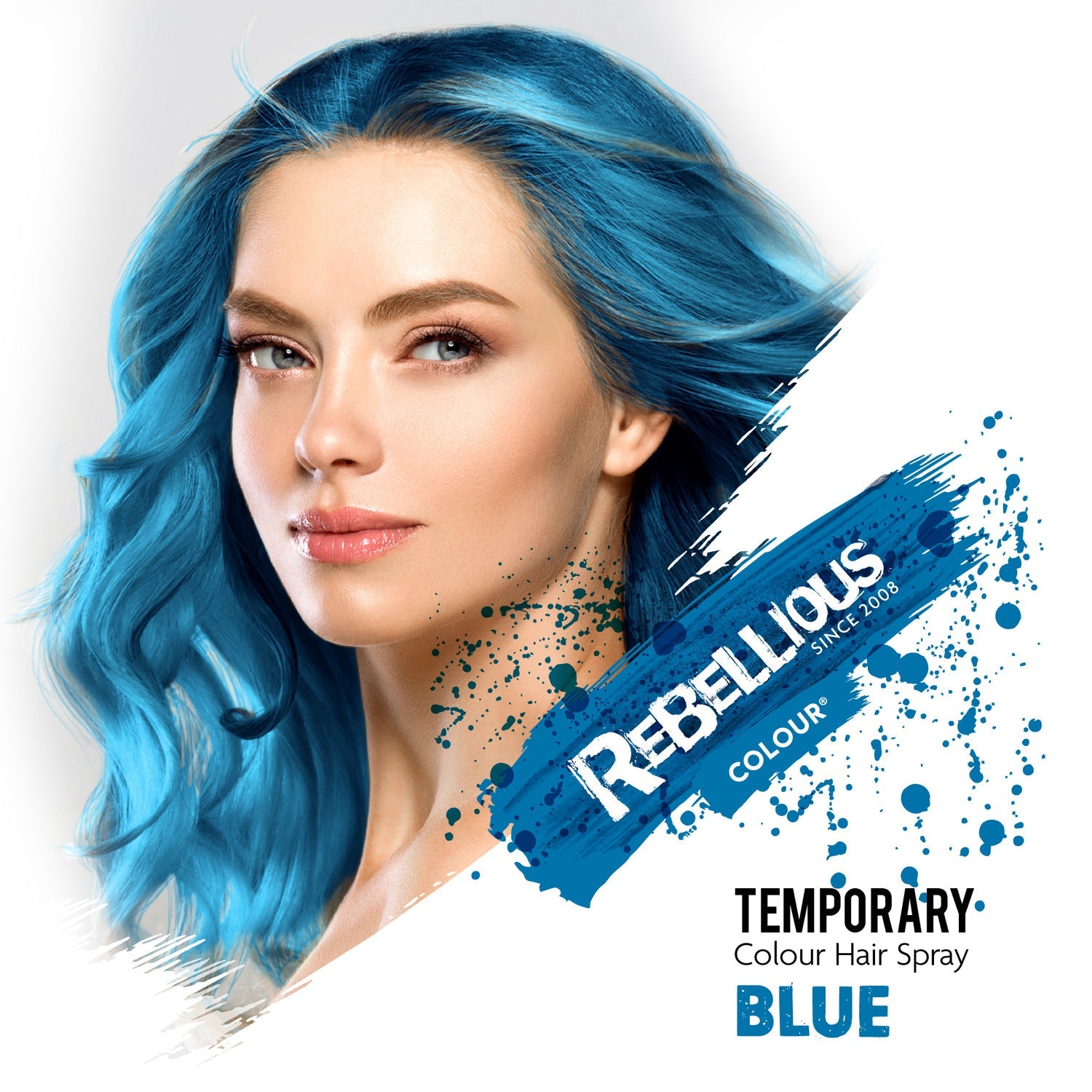 Rebellious Blue Color spray bleu cheveux lavable 125ml