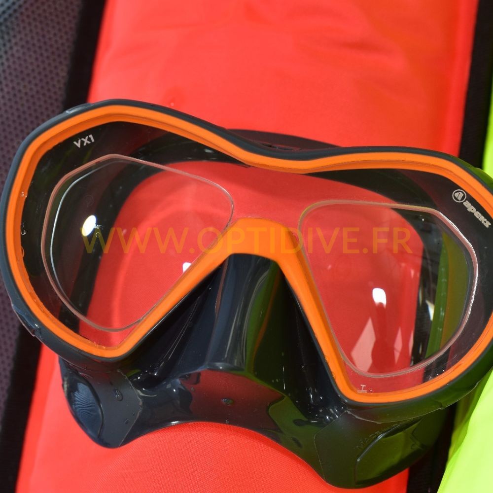 Apeks VX1 masque plongée frameless Pure Clear