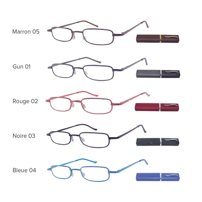 JHB RM3301 lunettes loupe +3.00 branches flex noires