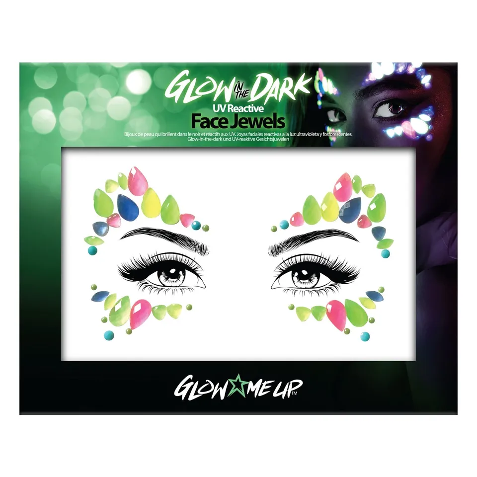PaintGlow Face Jewels strass visage phosphorescent 2