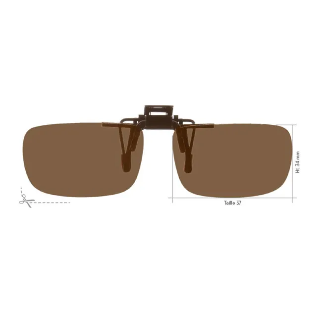 JHB Easyclip 713Q surlunettes polarisant relevable T57