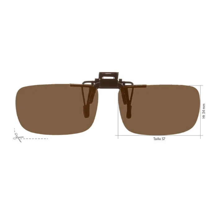 JHB Easyclip 713Q surlunettes polarisant relevable T57