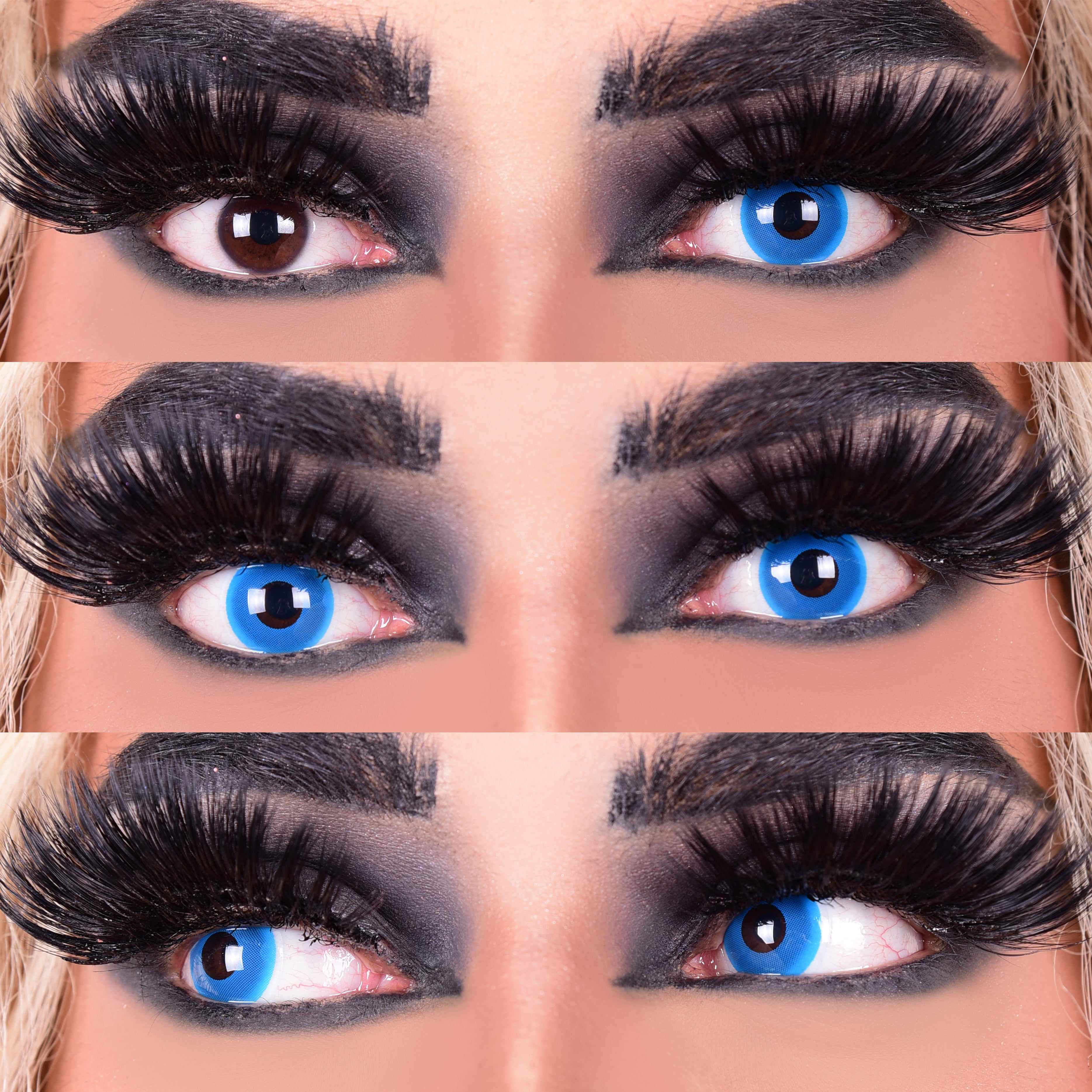 PRIMAL Wonderland lentilles bleues opaque bleue
