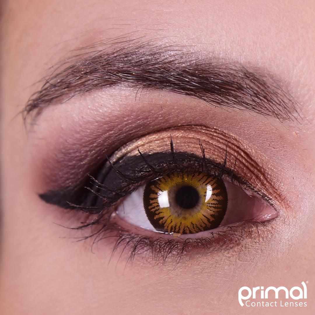 Primal Temptress Chestnut lentilles marron miel 14.5 mm
