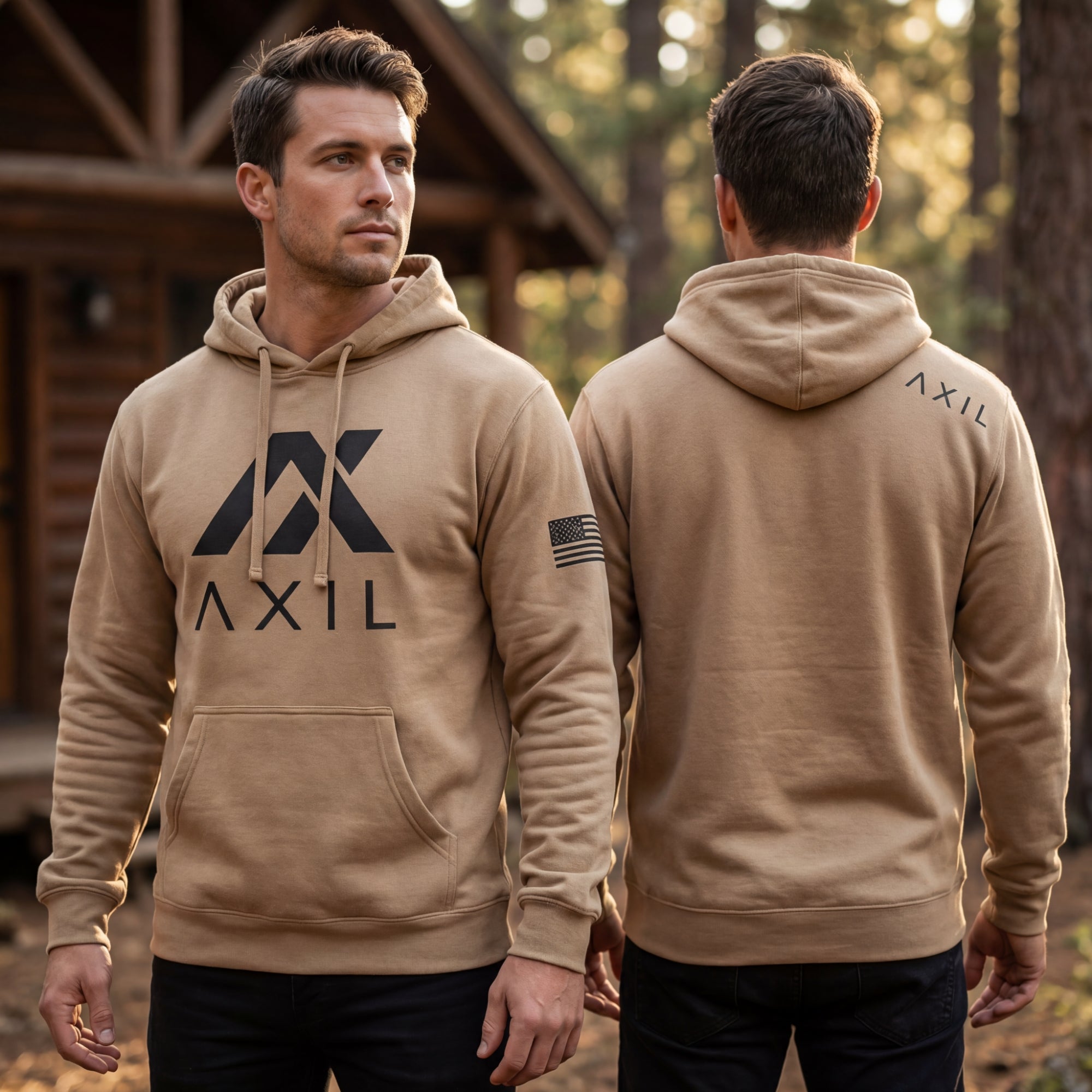AXIL sweat à capuche coton molleton doux