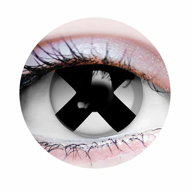PRIMAL Deadman I lentilles noir blanc croix sans correction
