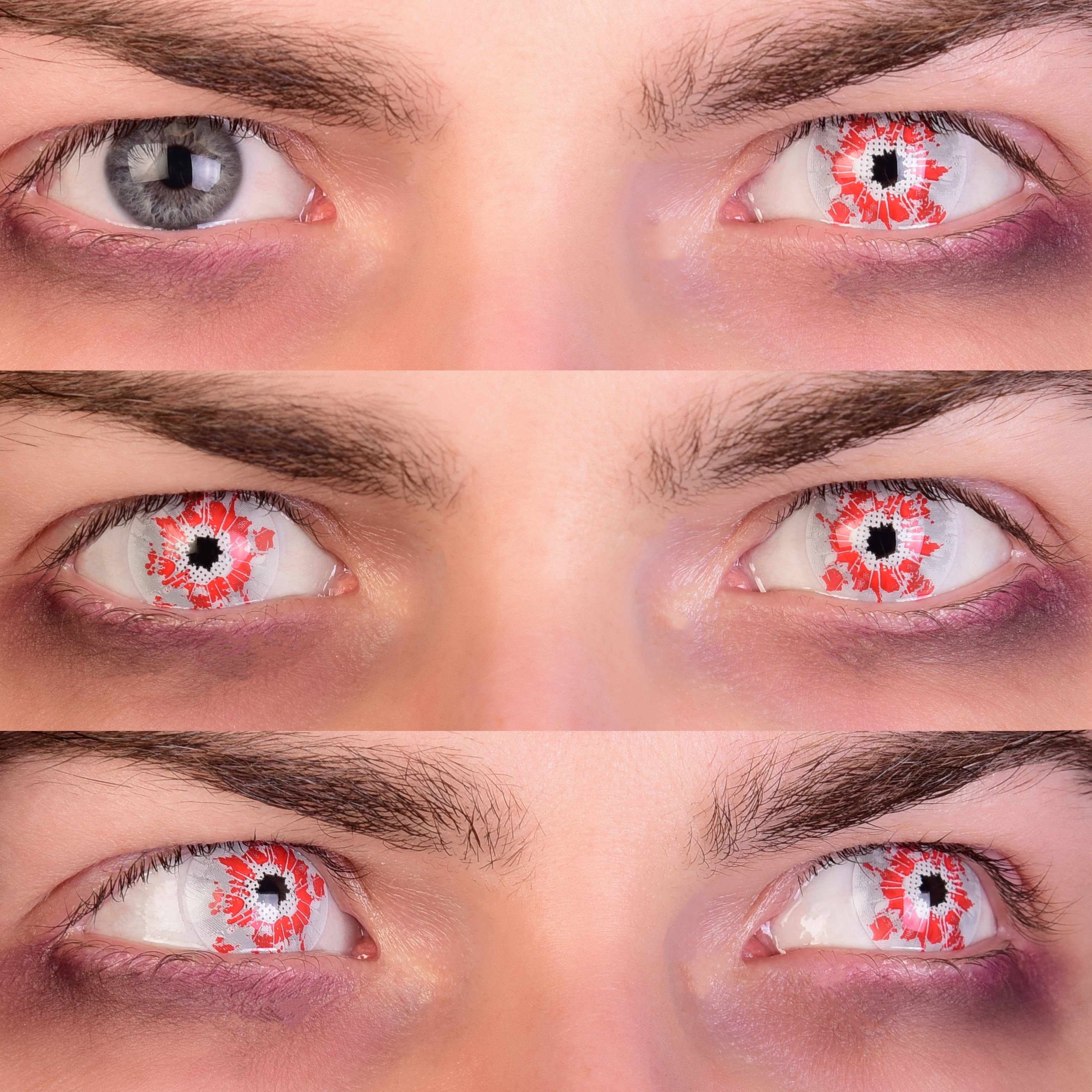 PRIMAL Shatter lentilles rouges effet verre brisé
