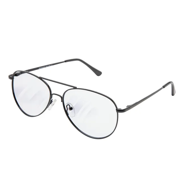 JHB 100nbb lunettes anti-lumière bleue métal noir 56-15