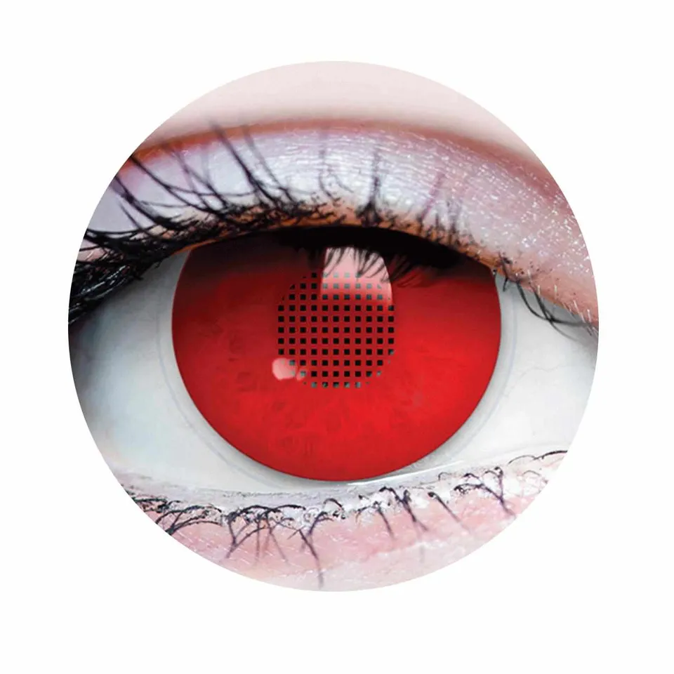 Primal X-Ray lentilles rouges cosplay effet résille