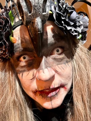 PRIMAL Zombie I lentilles blanches opaques zombie aveugle