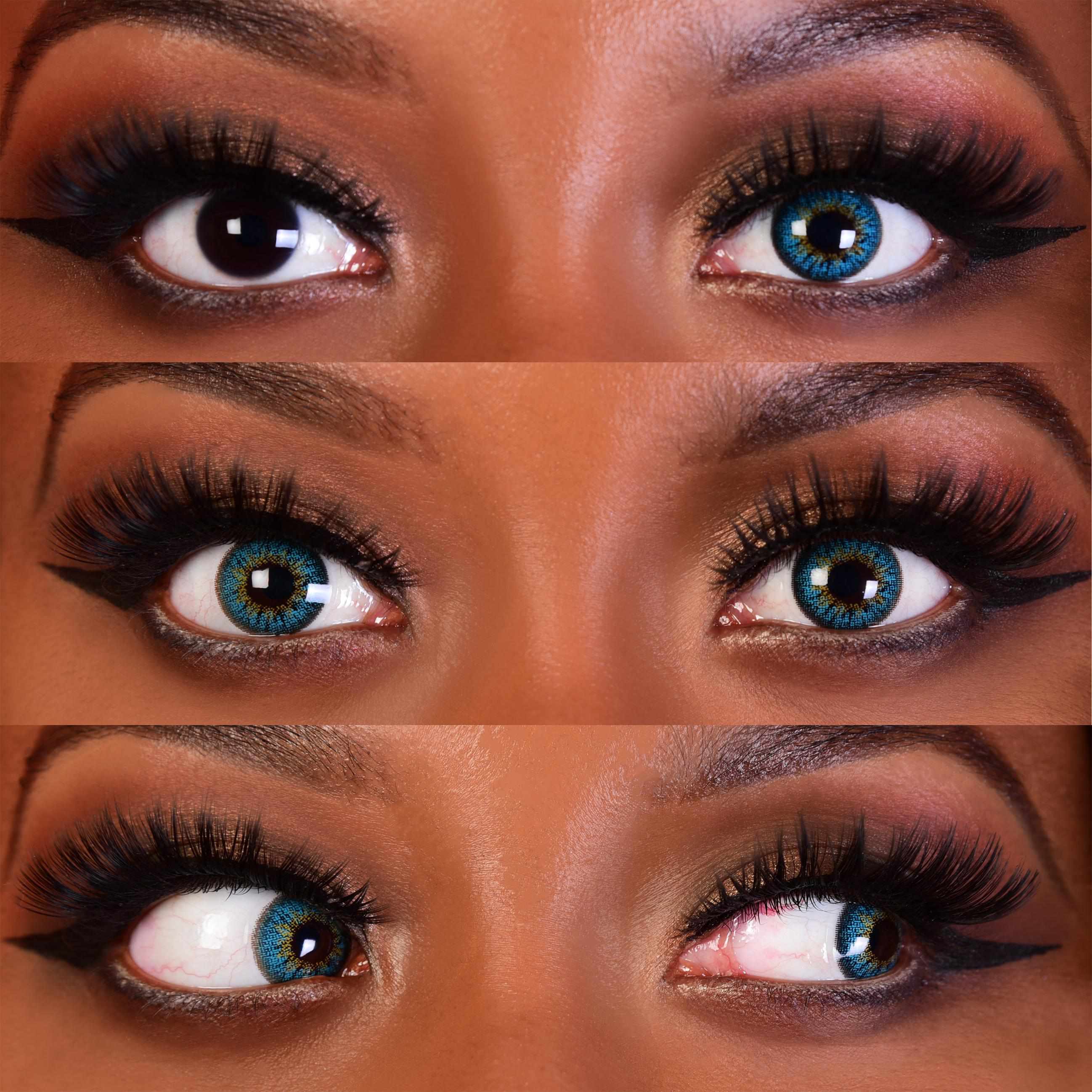 Primal Sunrise Turquoise lentilles couleur vert naturel