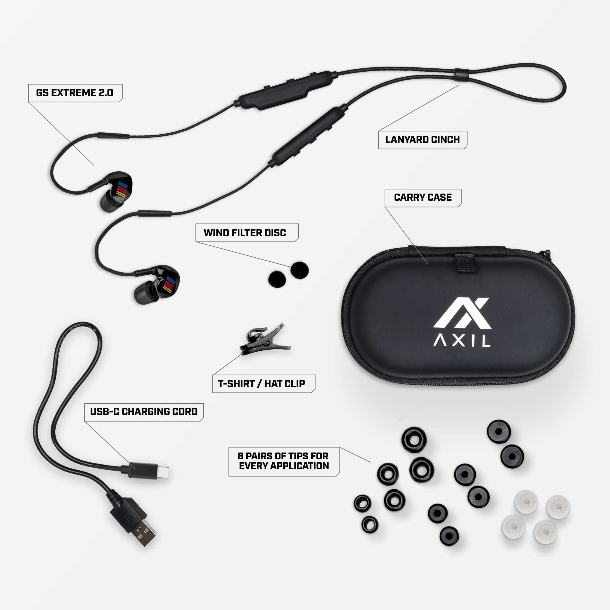 AXIL GS Extreme 2.0 NASCAR écouteurs bluetooth 29 dB mousse
