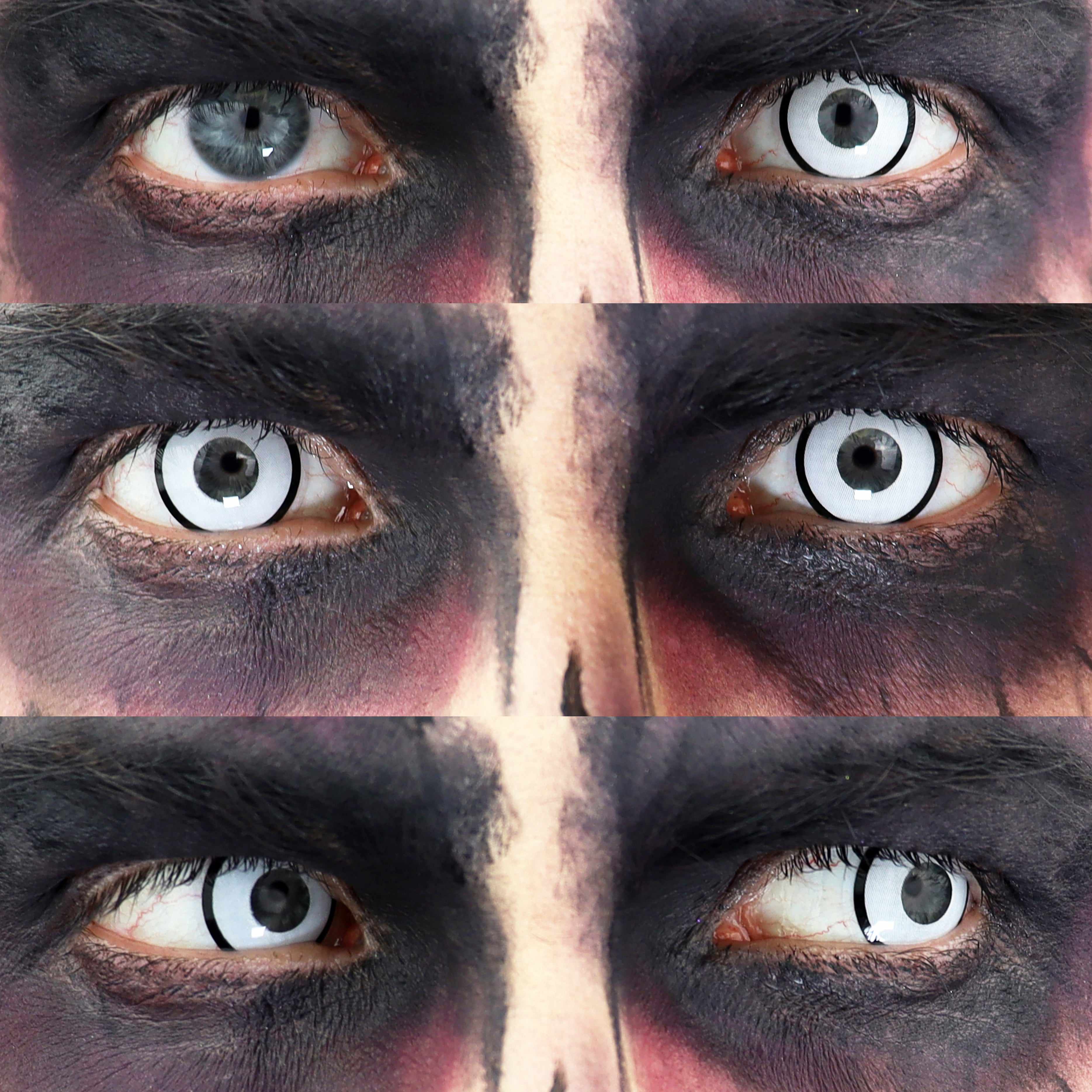 Primal Zombie II lentilles blanches opaque