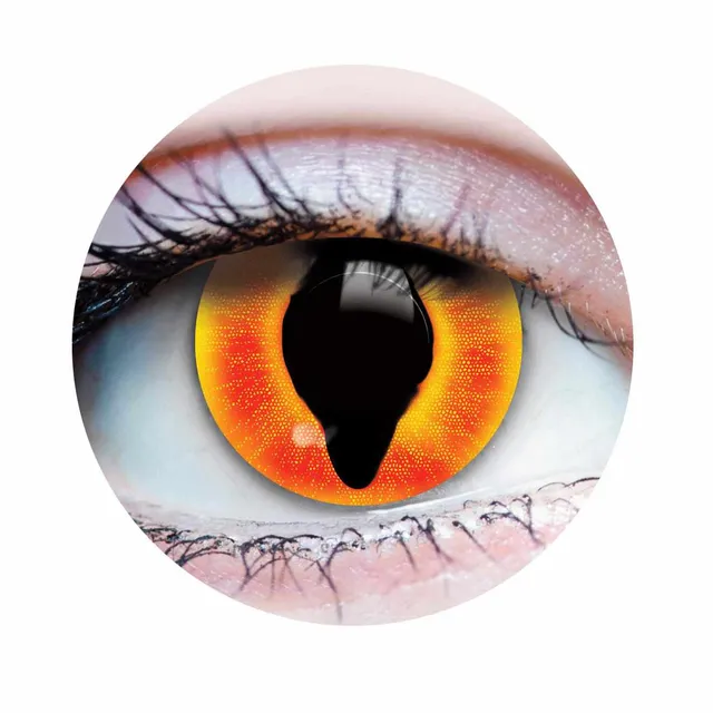 Primal Diablo lentilles orange jaune cosplay démon