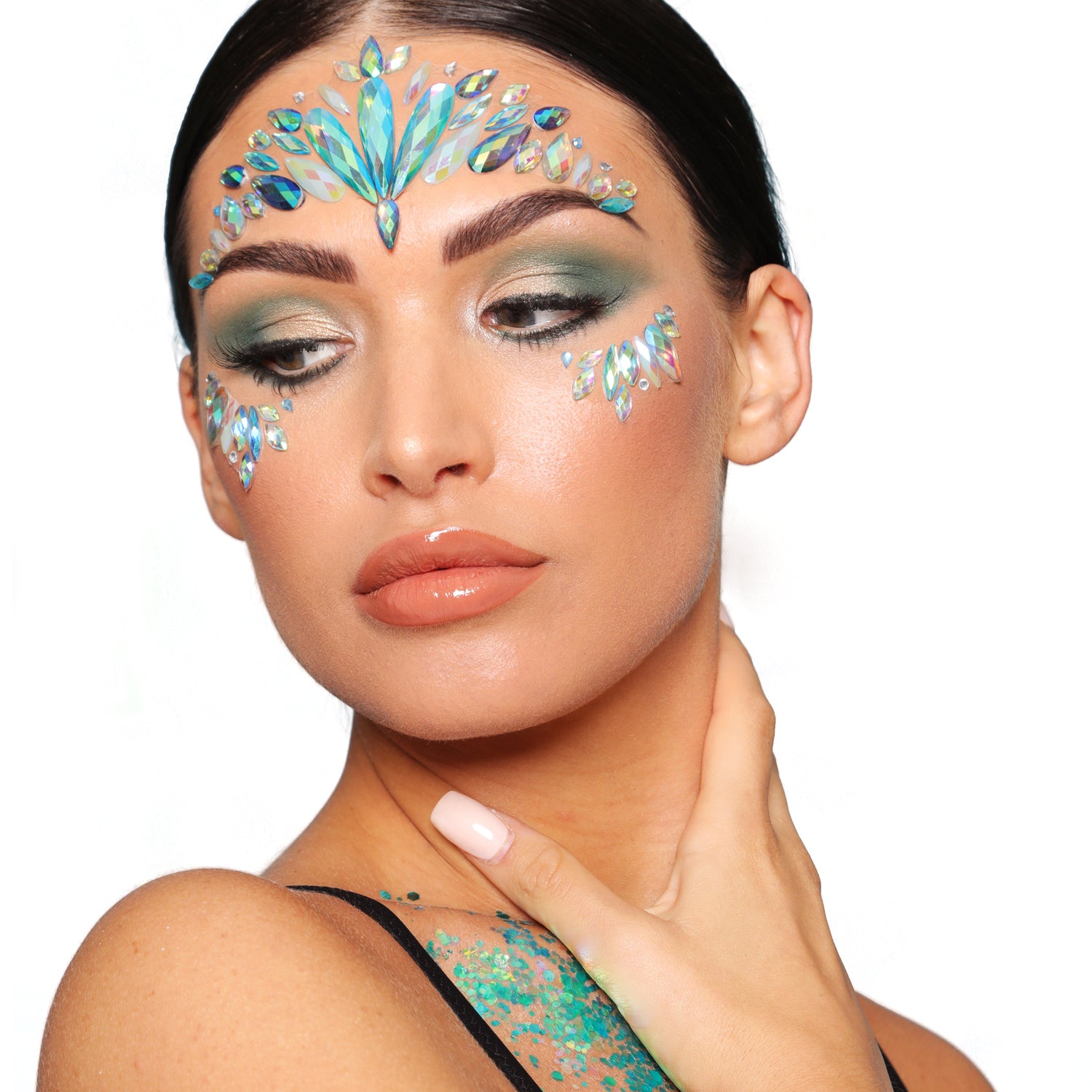PRIMAL Glitter Me Up Mermaid bijoux visage iridescent