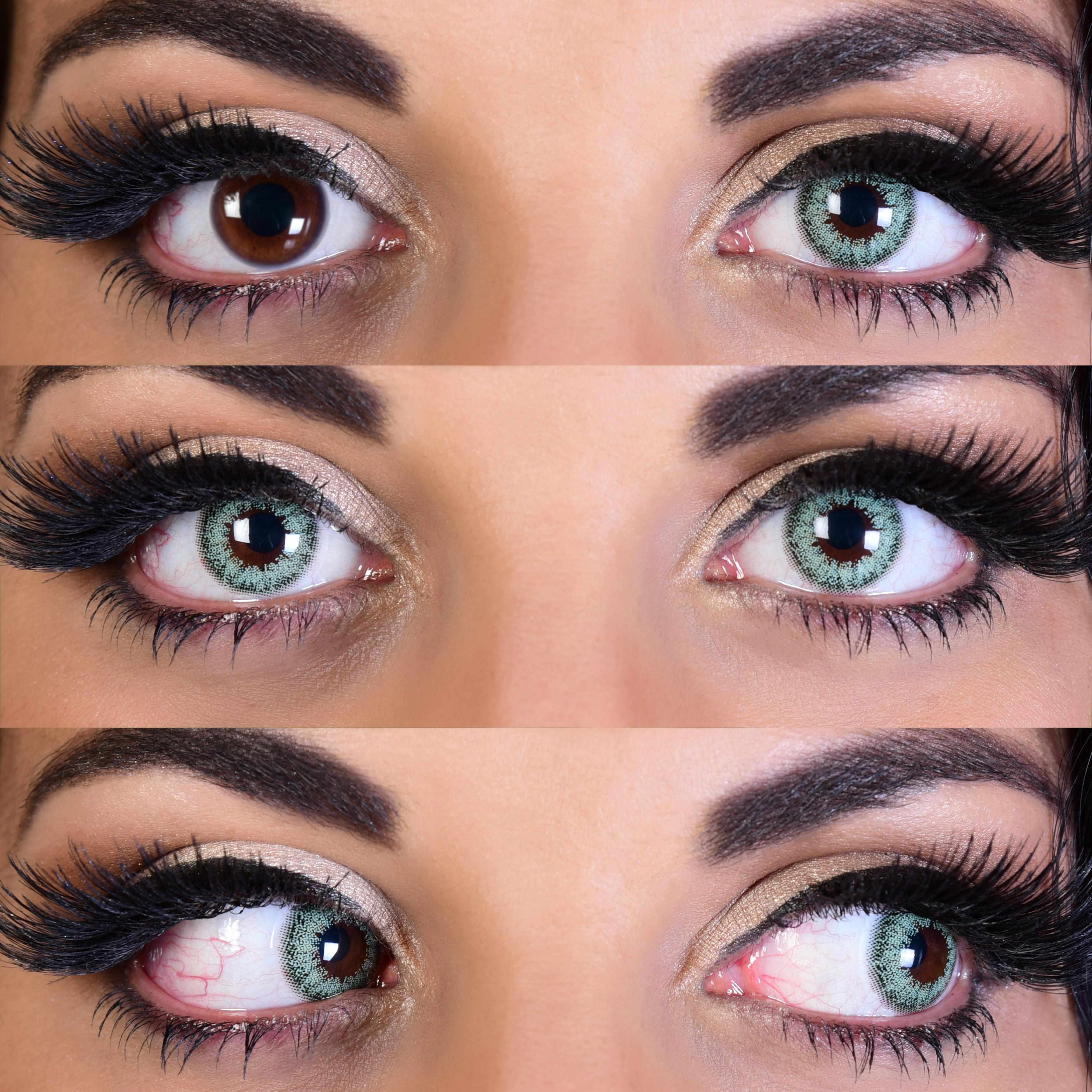 Primal Celestial Jade lentilles vertes naturelles