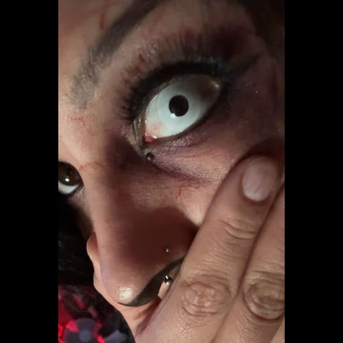 PRIMAL Zombie I lentilles blanches opaques zombie aveugle
