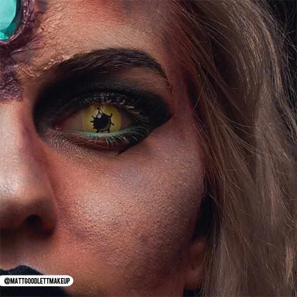 PRIMAL Contagion I lentilles de contact gris jaune effet zombie