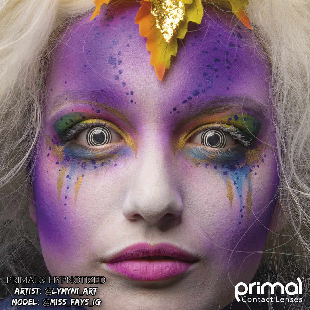 PRIMAL Hypnotized lentilles spirale noir et blanc