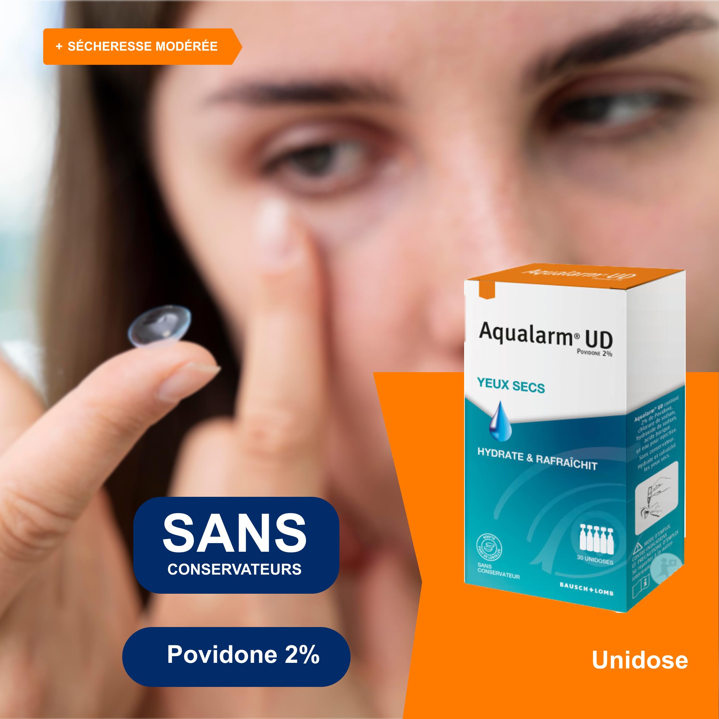 Aqualarm UD unidoses yeux secs 30x0,5ml sans conservateur