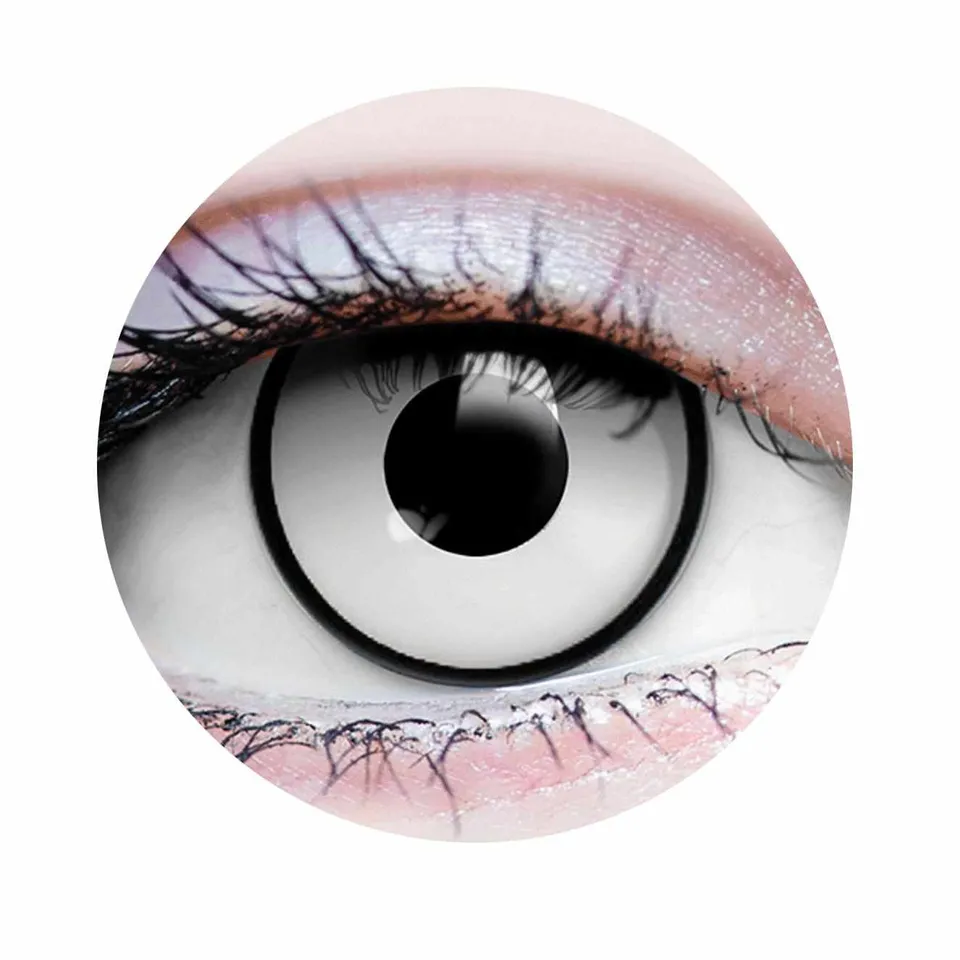 Primal Zombie II lentilles blanches opaque