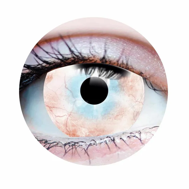 PRIMAL Plague lentilles mini-sclera blanches effet zombie