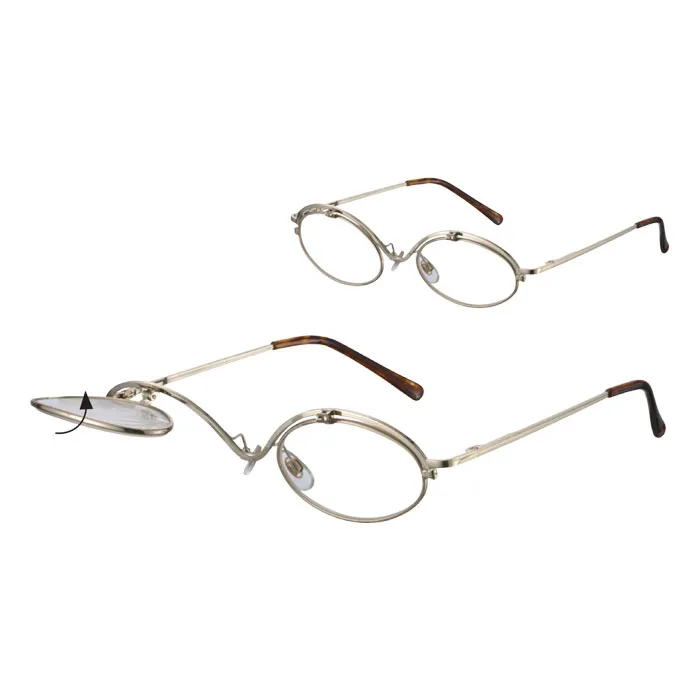 JHB 8904 lunettes de maquillage métal doré verres basculants