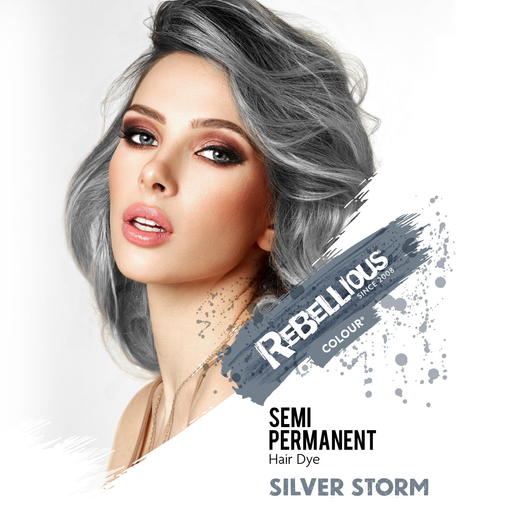 Rebellious Silver Storm coloration grise argent 100ml