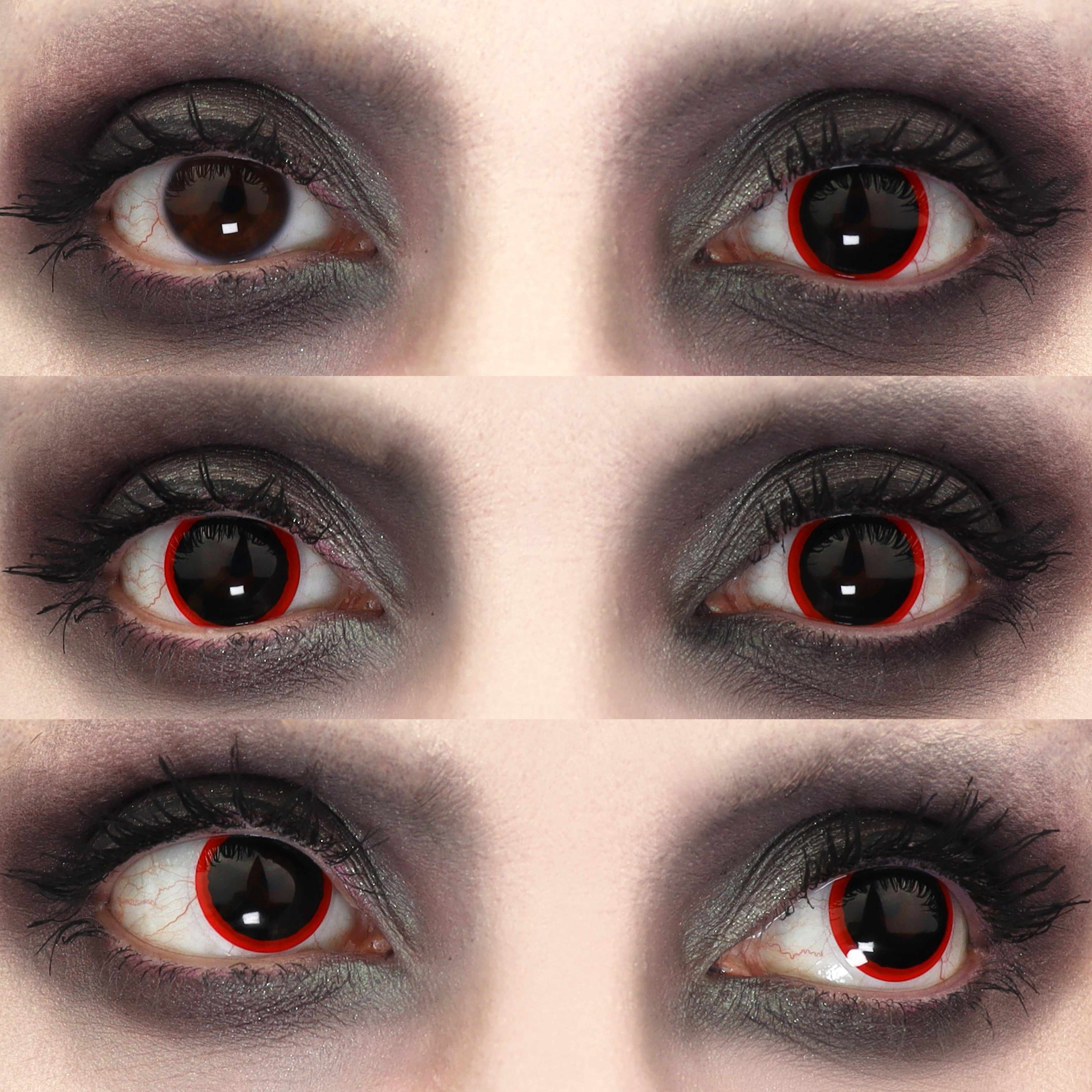 PRIMAL Hellraiser I lentilles cosplay noires opaques