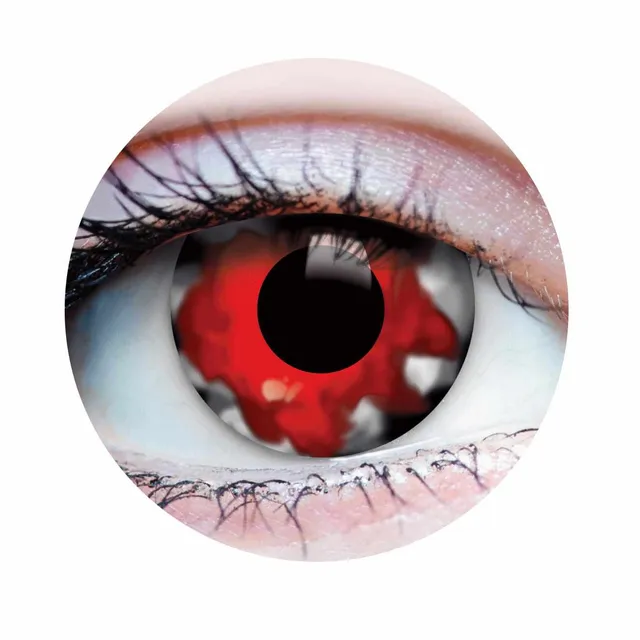 PRIMAL Walking Dead II lentilles cosplay rouges zombie
