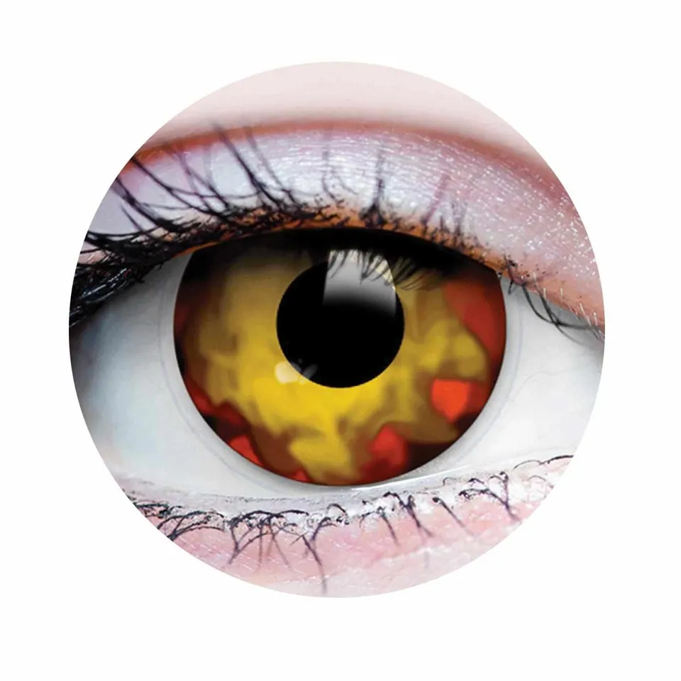 PRIMAL Walking Dead I lentilles jaune et rouge zombie