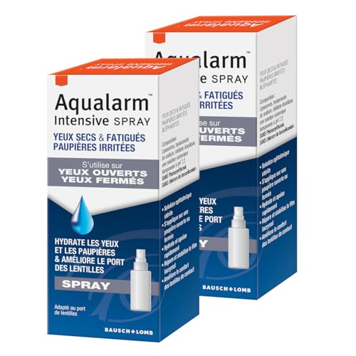 Aqualarm Intensive Spray yeux secs 2x10ml acide hyaluronique