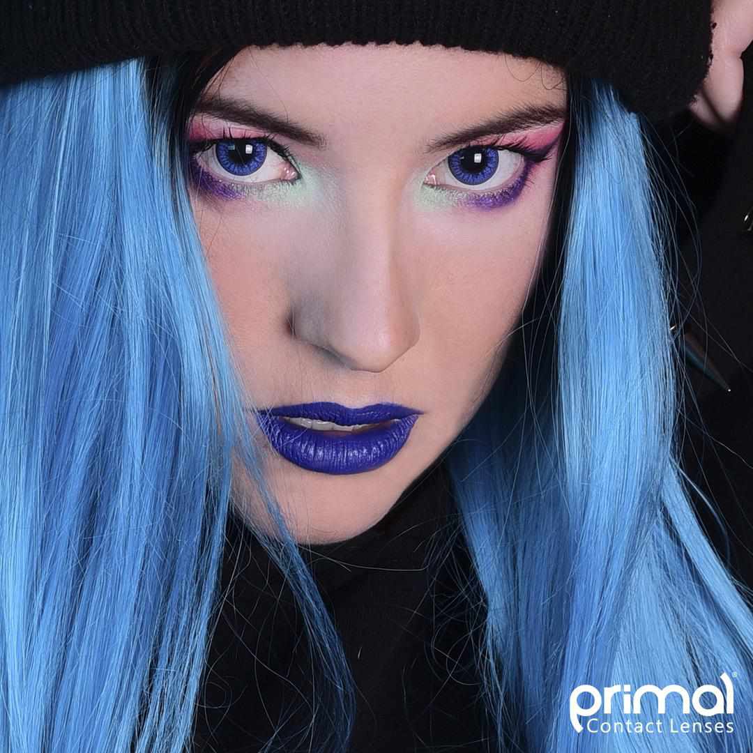PRIMAL Moonlight Azure lentilles bleues 14 mm