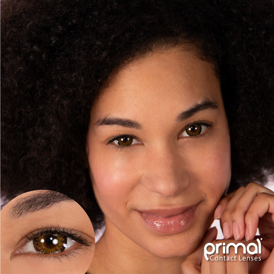 Primal Temptress Chestnut lentilles marron miel 14.5 mm