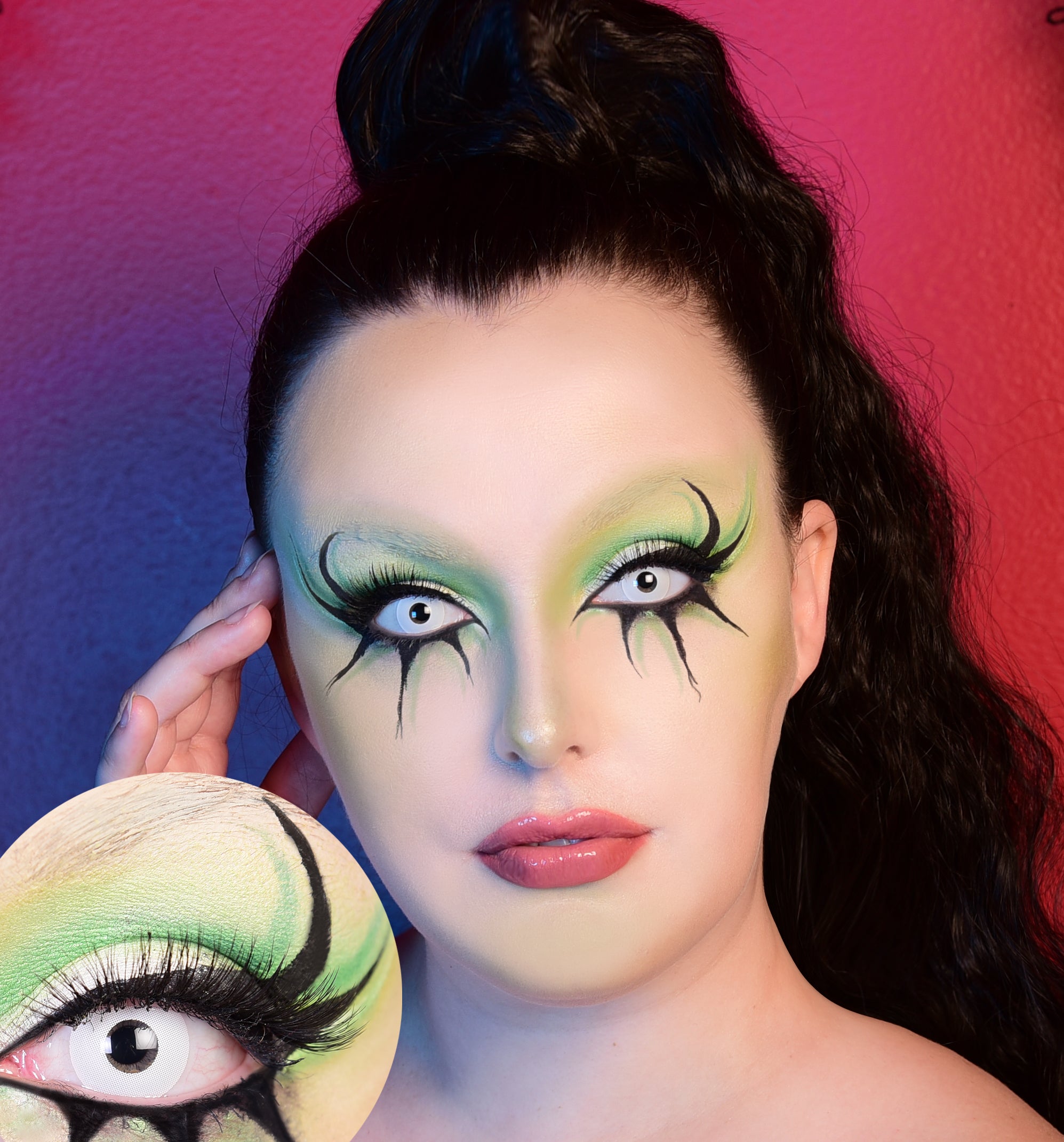 PRIMAL Zombie I lentilles blanches opaques zombie aveugle