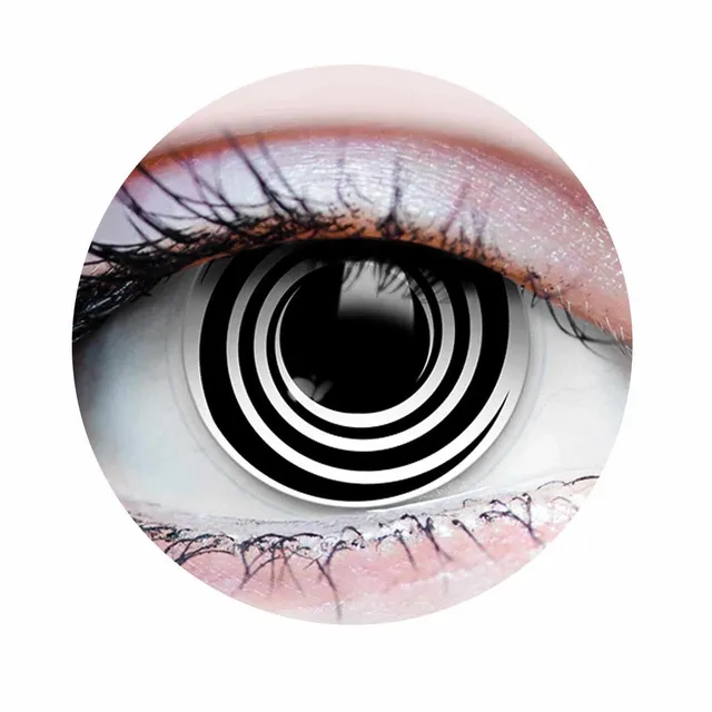 PRIMAL Hypnotized noir blanc lentilles spirale cosplay