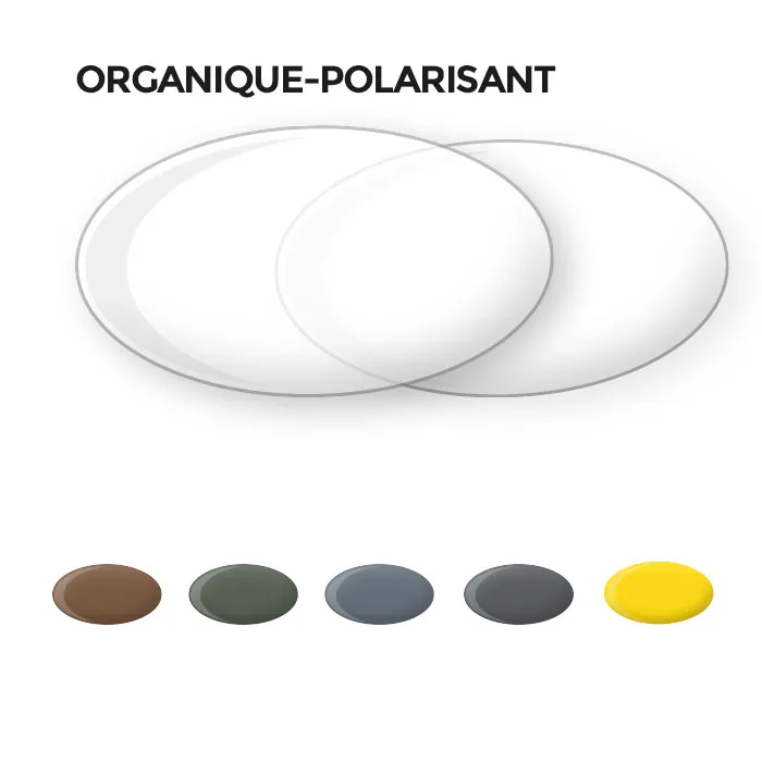 JHB Organique-polarisant verres solaires catégorie 3 paire