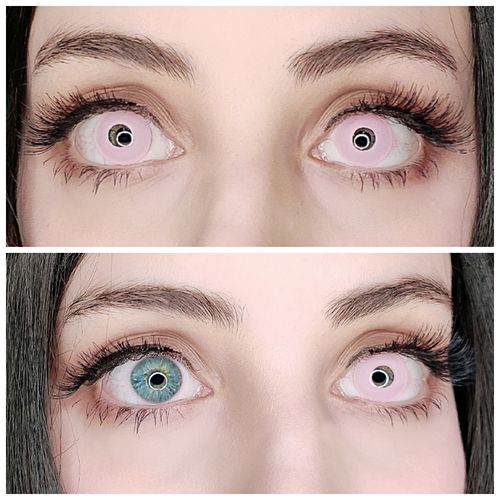 PRIMAL Cotton Candy lentilles de contact roses opaques