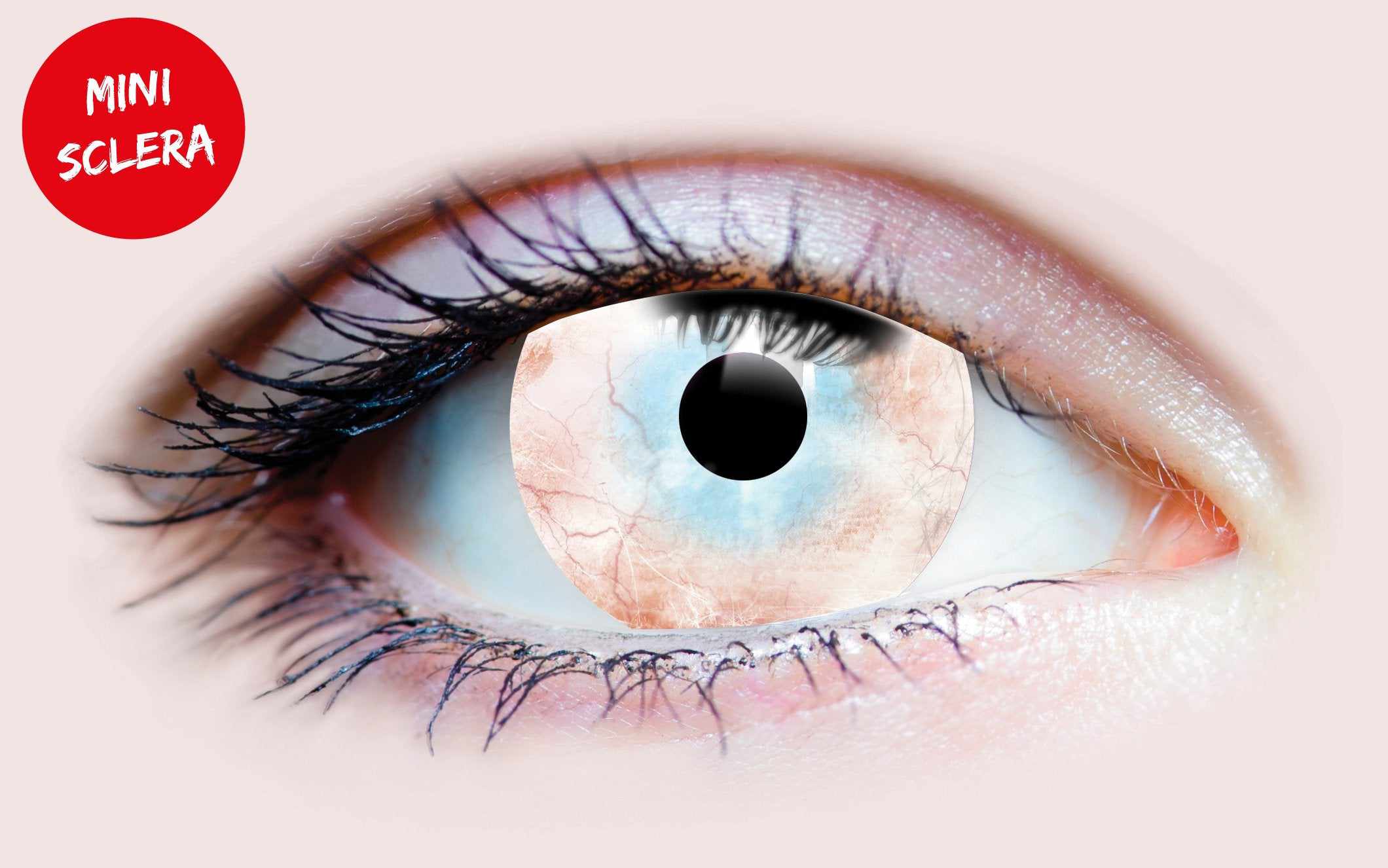 PRIMAL Plague lentilles mini-scléra blanches effet zombie