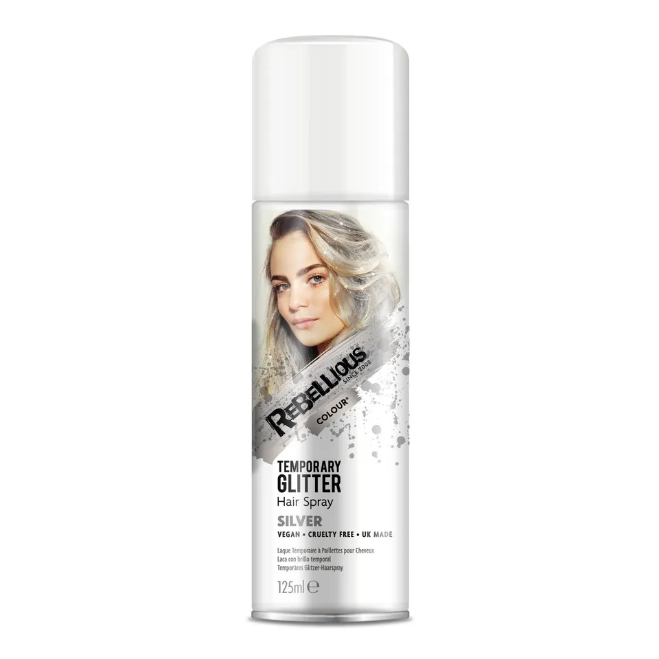 PRIMAL Rebellious Silver Sparkle spray paillettes 125ml