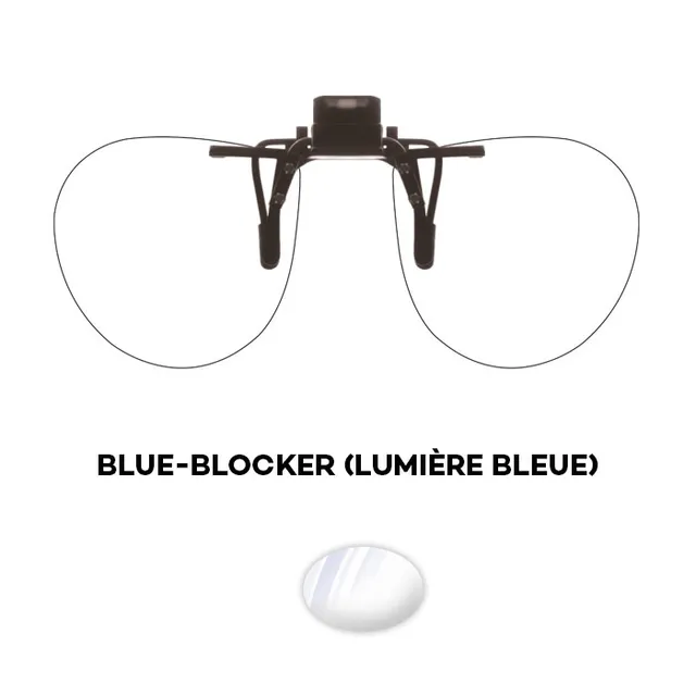 JHB Fastclip 133bb face relevable anti-lumière bleue