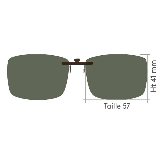 JHB Tinyclip 266S clip solaire polarisé cat.3 taille 57