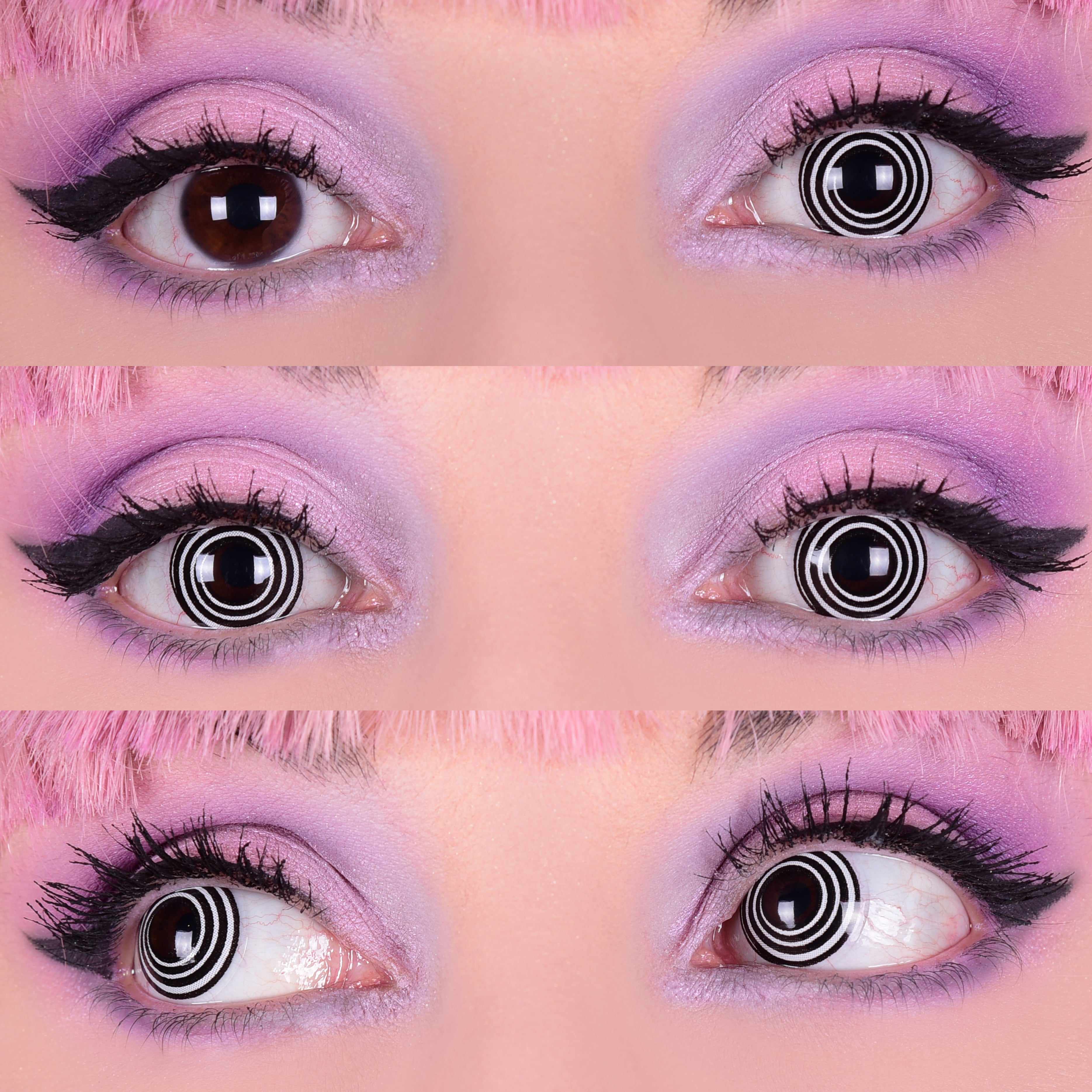 PRIMAL Hypnotized lentilles spirale noir et blanc