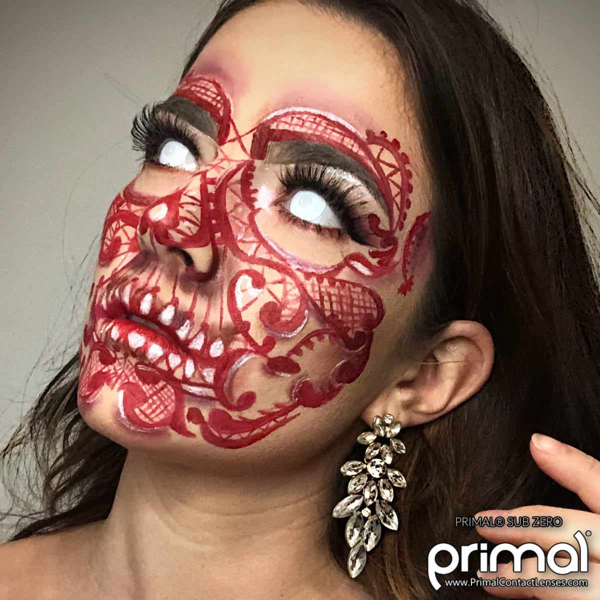 PRIMAL Sub Zero lentilles couleur blanc opaque