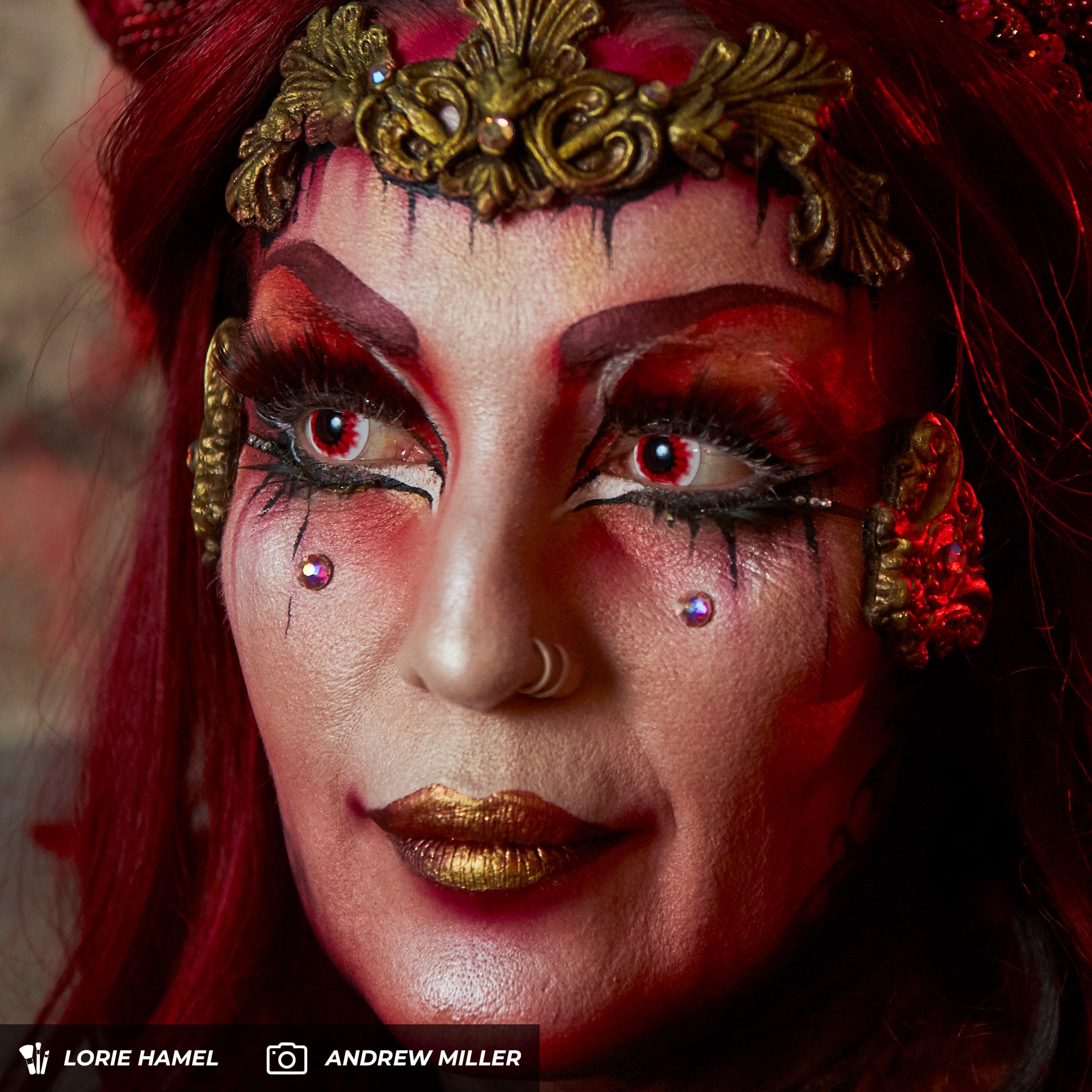 Primal Wraith II lentilles contact blanches rouges veines